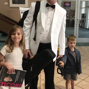 Matt with two of his strongest supporters, Jacksonville Symphony Orchestra concert, Times Union Center for the Performing Arts